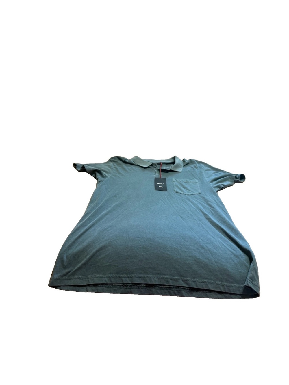 RVCA New With Tags Mens Slate Blue Pigment Polo Shirt! Large